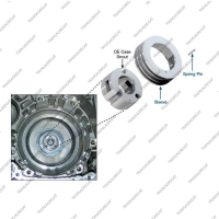 Втулка задней крышки большая под уплотнительные кольца (43x28x16, металлическая)