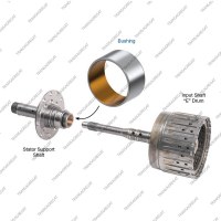 Втулка статора масляного насоса задняя (тип 2, 33x30x17.7, биметаллическая, комплект из 5шт.)